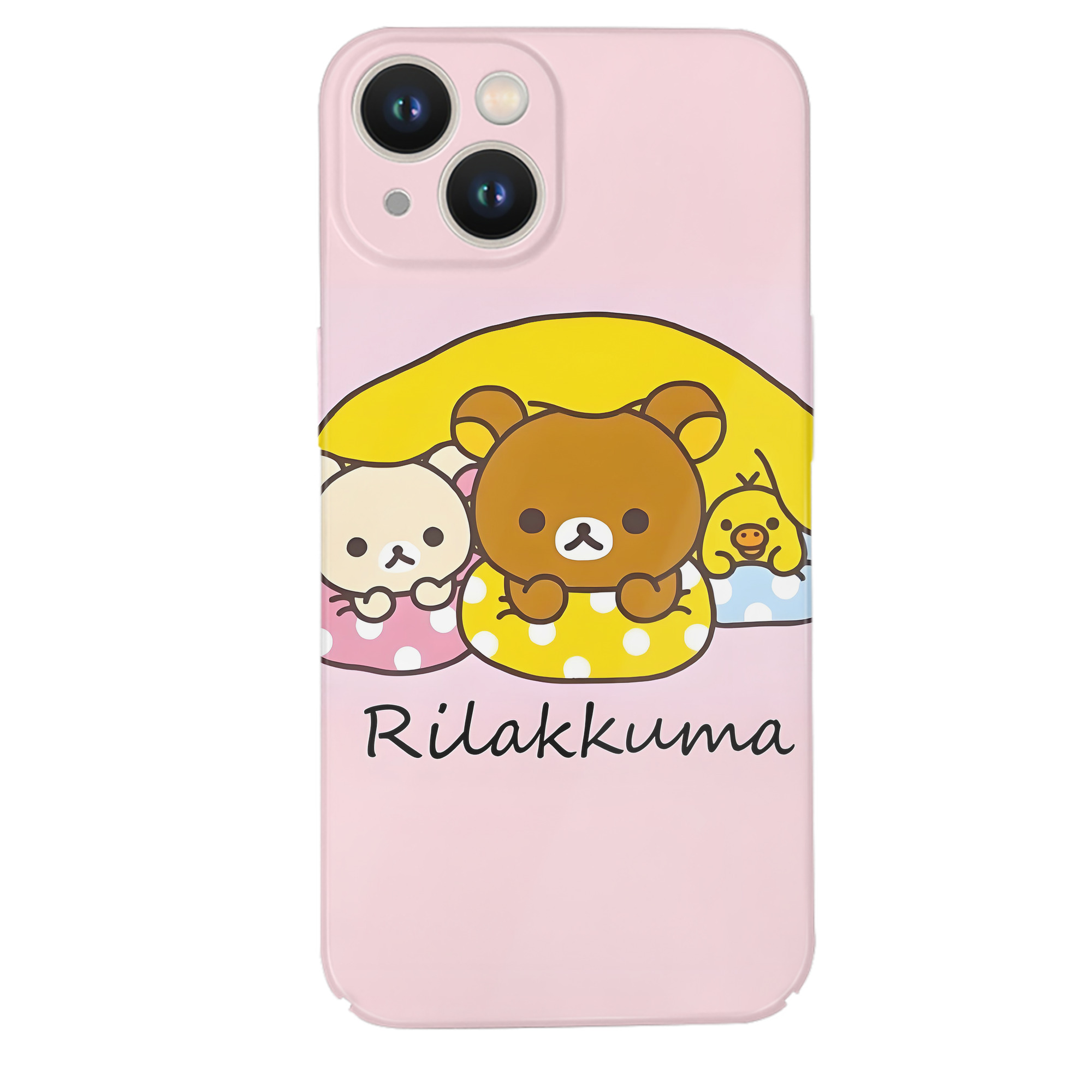 （画像用） リラックマ リラックマ キイロイトリ Rilakkuma Korilakkuma Kiiroitori 【iPhone 14シリーズ対応】ハードケース